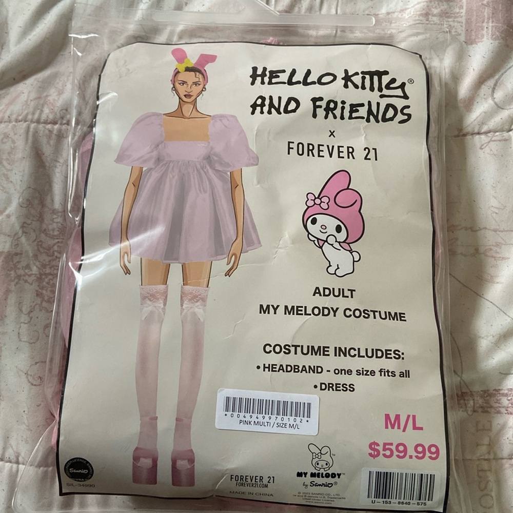 Hello Kitty and Friends x Forever 21, Adult My Melody Costume